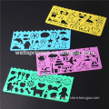 PP plastic drawing stencils plate for kids education home deco